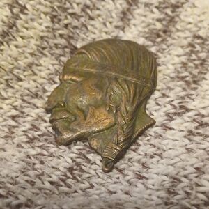 Vintage Bronze Tribal Brooch